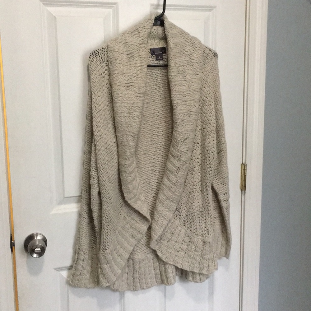Maternity open front sweater